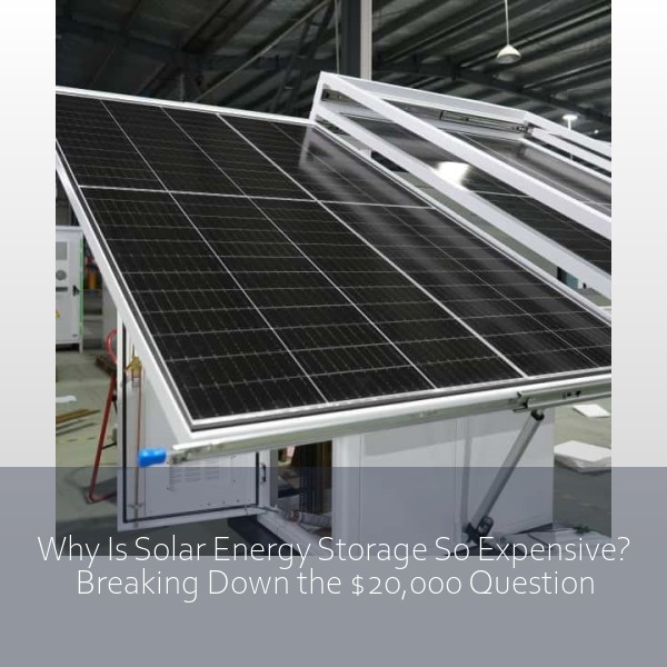 Why Is Solar Energy Storage So Expensive? Breaking Down the $20,000 Question